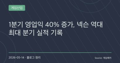 메이플스토리와 아크 레이더스 효과, 넥슨 역대 최대 1분기 실적
