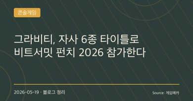 그라비티, 비트서밋 펀치 2026 출격… “라그나로크 회사 맞아?” 소리 나오는 이유