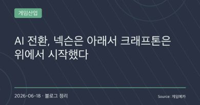 AI 도입, 넥슨은 아래서 시작했고 크래프톤은 위에서 밀었다…게임업계 AX 전쟁의 현실
