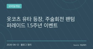 시부야 사변 이후의 공백이 채워진다…‘주술회전 팬텀 퍼레이드’, 옷코츠 유타와 함께 1.5주년 맞이