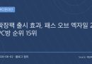 “52위에서 15위로 폭등”